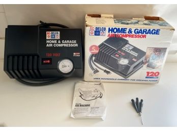 AC-Delco Home And Garage Air Compressor With Original Box And Accessories