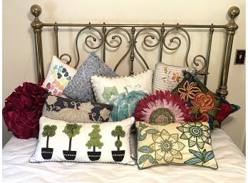 Colorful Assortment Of Throw Pillows From Pier 1, Better Homes & Gardens, Gilded Maple & Others