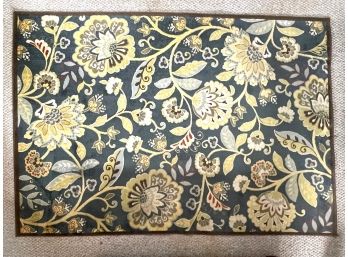 Lovely Floral Area Rug By Home Dynamix With Shades Of Beige, Blue, Cream, Yellow, Green And Red