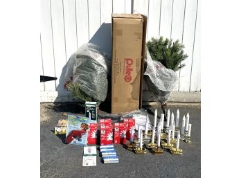 Christmas Lot Pule Christmas Tree With Box, Celebrations Chandelier, Light Keeper Pro And More