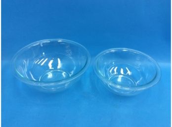 Pyrex 323 322 Mixing Bowls Clear