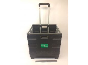 Pack And Roll Collapsible Rolling Cart Basket