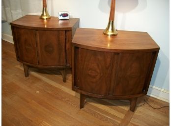 Pair Mid Century  'Predicta' Night Stands / End Tables  By Kent Coffey