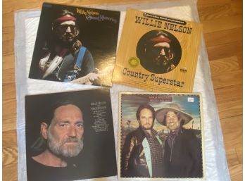 Willie Nelson And Friends - Merle Haggard - 4 Vinyl Albums