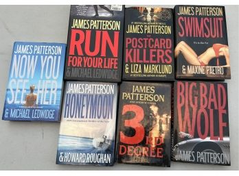 (7) James Patterson Hard Cover Book Lot