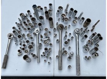 Numerous Ratchets And Sockets Of Various Sizes And Makes (L6)