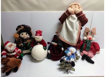 Group Of Christmas Holiday Decorations