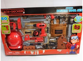 Black Decker Junior Deluxe Tool Set - NEW