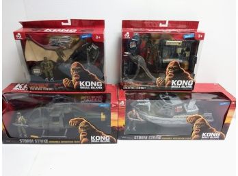 Four Kong Skull Island Creature Contact & Strike Team - NEW