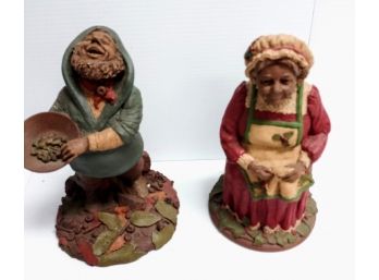 Tom Clark Belle Kringle Mrs.Claus And Frank Elf Gnome Figurine 1983