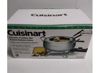 Cuisinart Electric Fondue Set Stainless - NEW