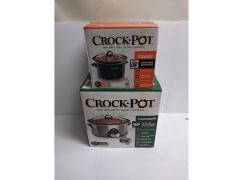 Two Brand New Crock Pots *Classic 4 Quart & Countdown 6 Quart*