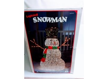 Large Lighted 6 Foot  Snowman NEW
