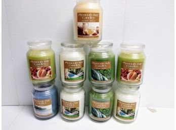 Nine Plymouth Bay Candles Made By Yankee Candle-NEW