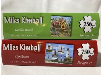 2 Miles Kimball 750 Piece Puzzles