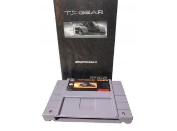 Vintage Nintendo Game Top Gear With Booklet With Booklet