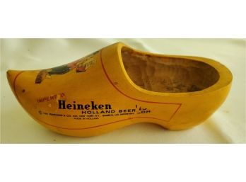 Made In Holland Heineken Wooden Advertising Shoe