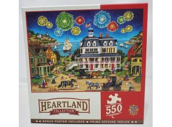 2 Heartland Collection Bonnie White 550 Pc Jigsaw Puzzless
