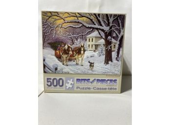 4 Bits And Pieces Puzzles Winter Scenes