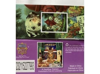 2 Furry Friend Puzzle Cat Ology And And 2 Dalmatians By Artist Linda Pickens