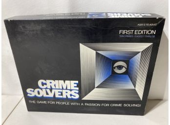 First Edition Crime Solvers Game Ten Crimes Cases 1 Thru 10 Plus Bonus 11