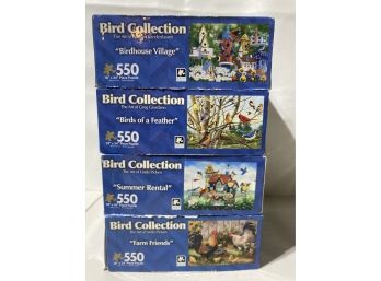 4 Bird Collection Puzzles 550 Pieces