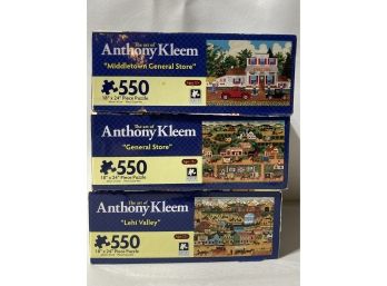 3 The Art Of Anthony Kleem Puzzles 550 Pieces