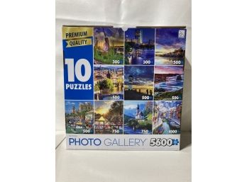 Premium Quality 10 Puzzles In One Box 5600 Pieces