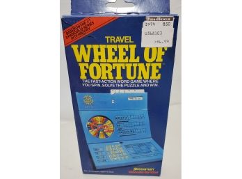 Wheel Of Fortune Family Travel Game In Original Box