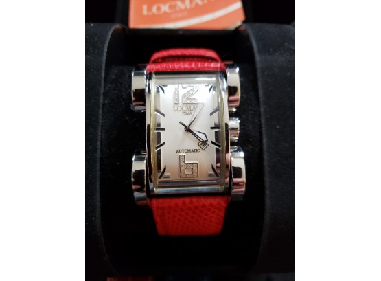 New In Box Locman 501AGDN Ladies Automatic Latin Lover Diamond Numeral Watch