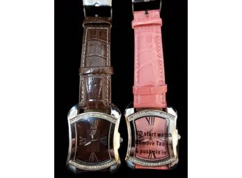Two Burgi Watches New And Like New Cond