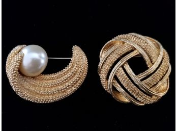 Two Erwin Pearl Pins