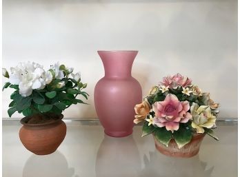 Pink And Floral Decor