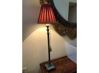 Tall Candlestick Lamp With Shade