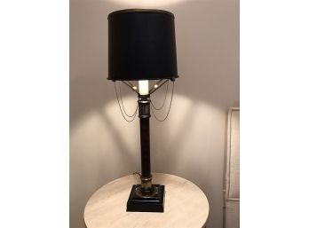 Black Table Lamp With Black Shade