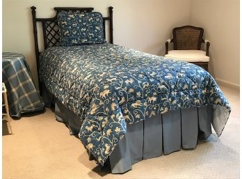Two Custom Twin Bed Quilts Dust Skirt And More