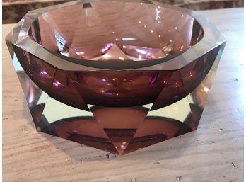 Murano Glass Crystal Ahstray
