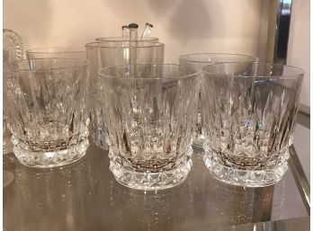 Assortment Of Crystal And Glass Cocktail Glasses