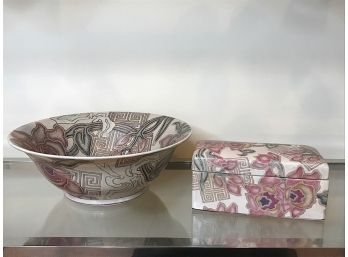 Two Matching Ceramic Pieces