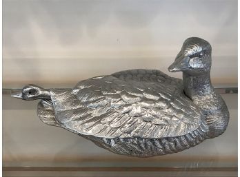 Large Metalic Duck Tureen