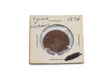 1874 France 5 Centimes