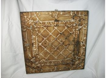 Antique Victorian Metal Ceiling Panel 'Good Olde Things'  NYC 1 Of 3