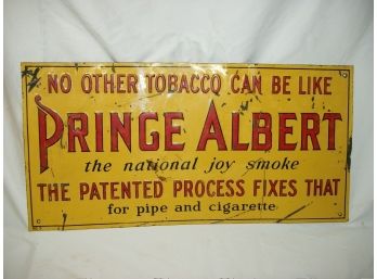 Vintage 1930's Prince Albert Tobacco Tin Advertising Sign 'Country Store'