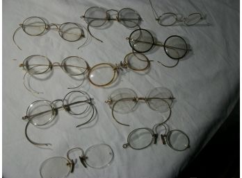 Fabulous 10 Antique Glasses Wire Rim Glasses Collection - Lifetime Collection