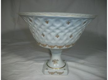 Large Vintage 'Royal Limoges' France Centerpiece / Tazza / Pedestal Bowl