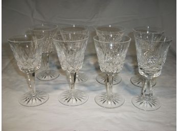 Set Of 8 Waterford Crystal Lismore Wine / Water Glasses (Set #1)