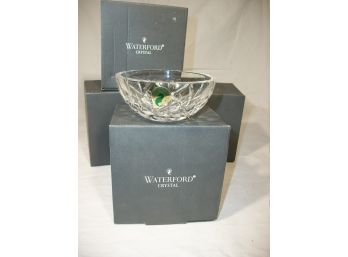 Lot Of 4 Waterford Araqulin Bowls/ Votive Candle Holder - BRAND NEW IN BOX