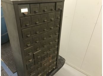 50 Metal Bin Drawers 34.5 X 9.25 X 19 Inches Each Drawer 8.75 X 3.25 X 2.5 Inches