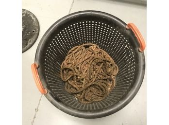 Plastic Basket With Rope