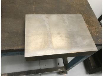 Solid Piece Of Metal 6.75 X 9.25 X 1.75 Inches